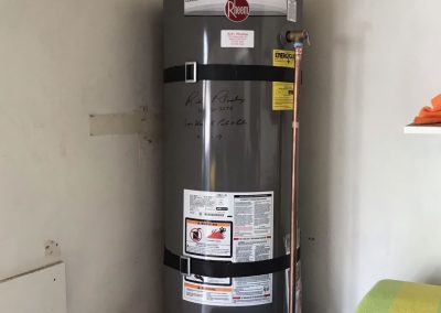 40 Gal Rheem Water Heater change out. City of Fullerton, CA.