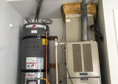 50 Gallon Rheem Water Heater change out with new vent. City of Yorba Linda, CA.