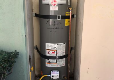 40 Gallon Rheem Water Heater change out with new vent. City of Irvine, CA.