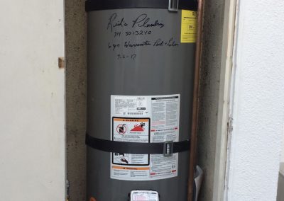 50 Gallon Rheem Water Heater change out. City of Fullerton, CA.