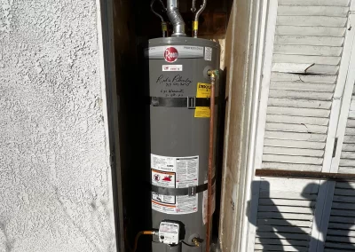 40 Gallon Rheem Water Heater Changeout. City of Fullerton, CA