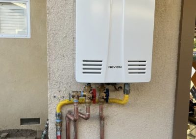 Navien Tankless Water Heater Installation. City of Fullerton, CA.