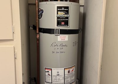 40 Gallon Rheem White Water Heater Changeout. City of Fullerton, CA.