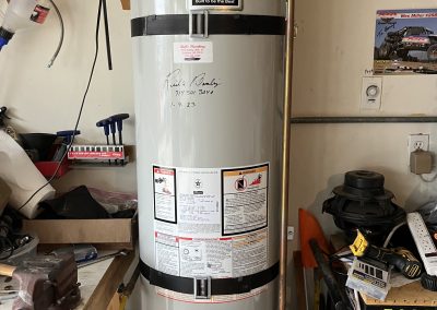 40 Gallon Rheem White Water Heater Changeout. City of Fullerton, CA.