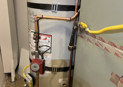 75 Gallon Bradford White Water Heater Changeout with circulation pump. City of Santa Ana, CA.