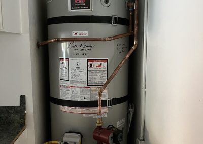 75 Gallon Bradford White Water Heater Changeout with circulation pump. City of Brea, CA.