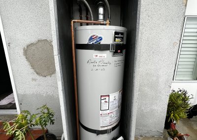 40 Gallon Bradford White Water Heater Changeout with circulation pump. City of Whittier, CA.